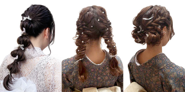 レトロガールヘアセット