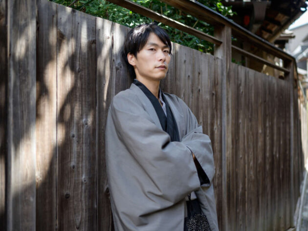 男性着物に羽織