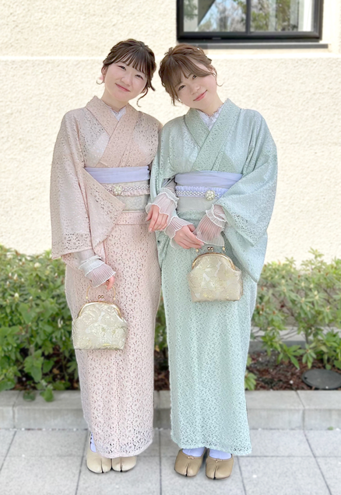 トレンド着物・浴衣（ヘアセット込み）プラン（レース着物 