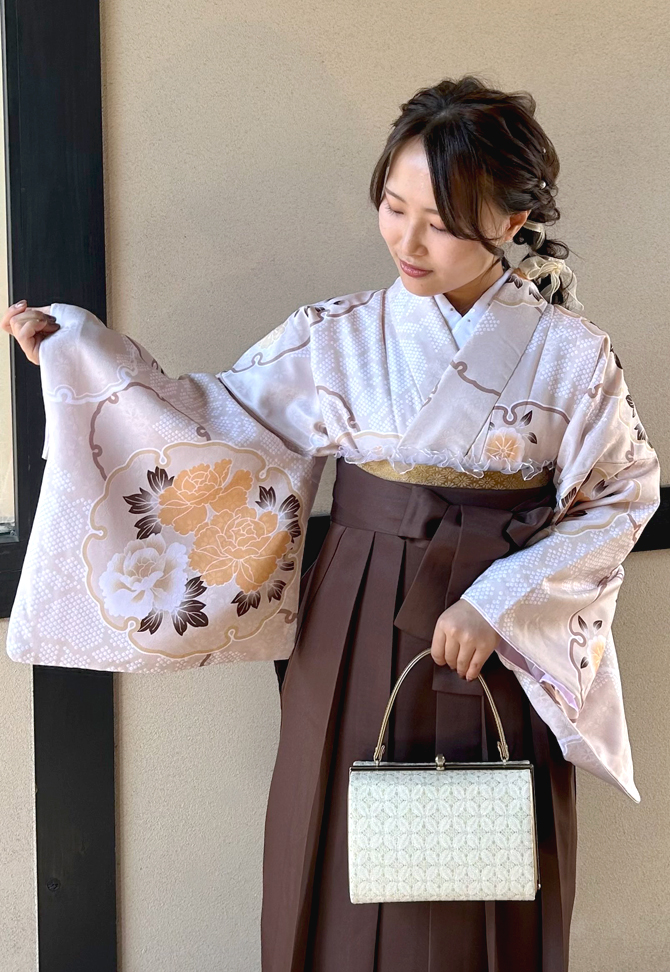 卒業式 袴 着物と長襦袢2点セット150 160 ll sサイズあり522（卒業式 