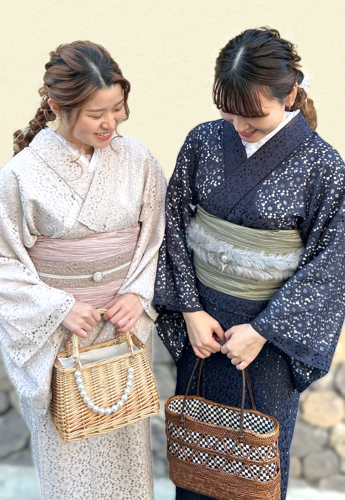 和服 羽織 レース 着物 ない