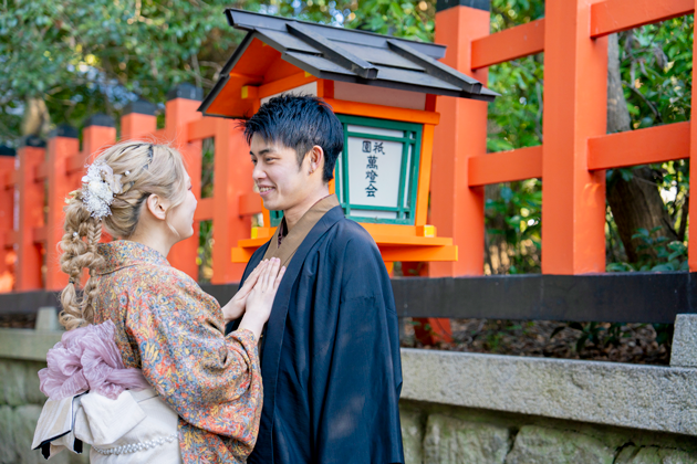 八坂神社_カップル