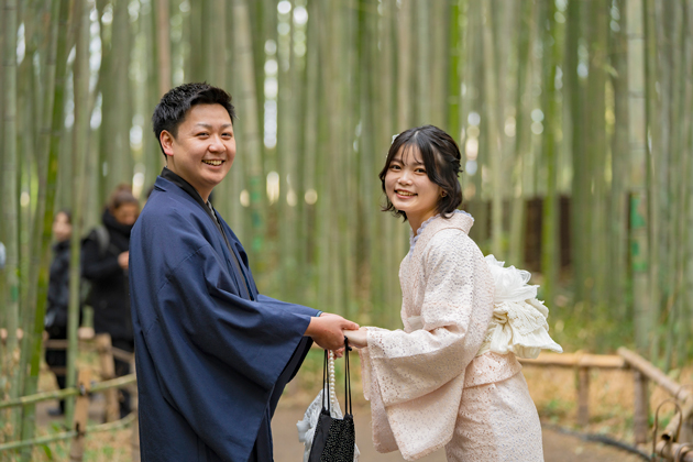 竹林の小径_カップル