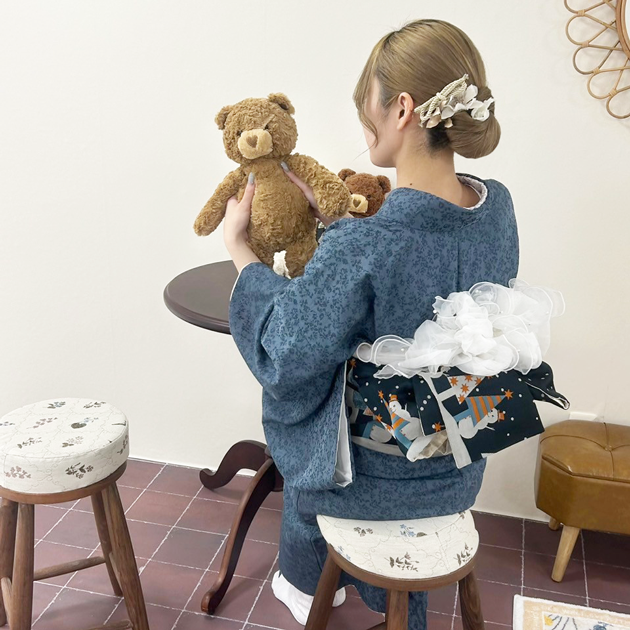 ジャガード着物