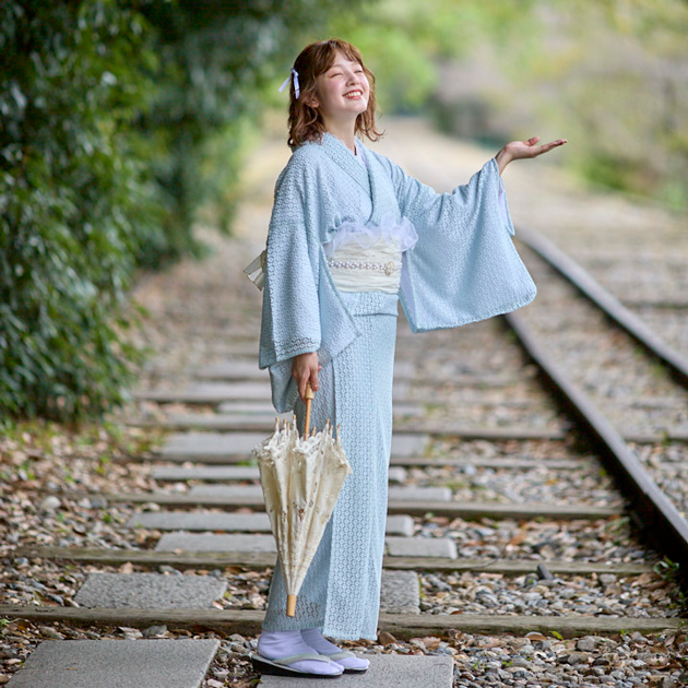 水色の着物はどう着こなす？おすすめのコーディネートと着こなしのコツを紹介