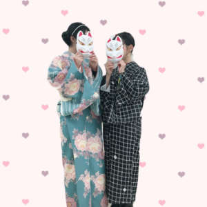 着物にブーツ