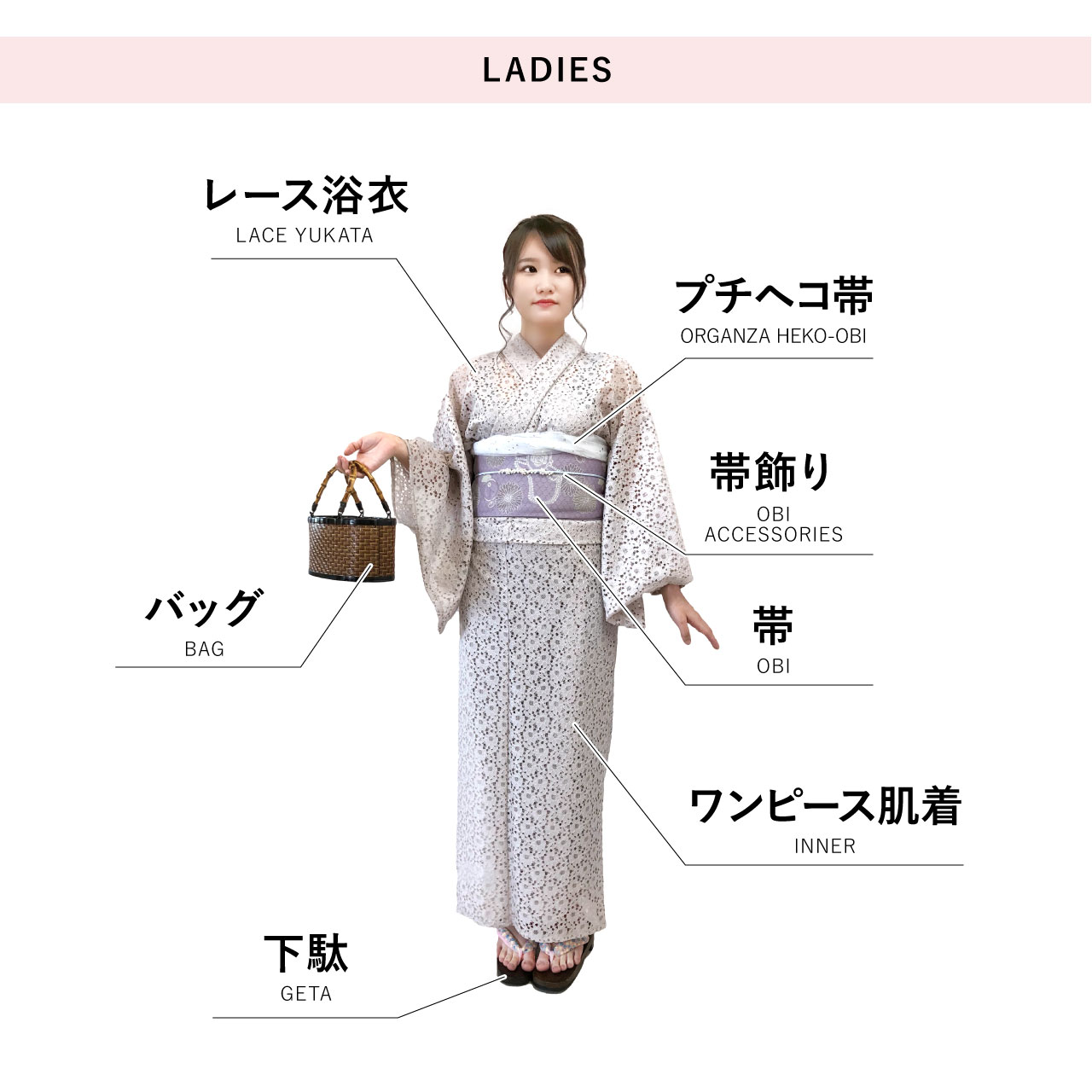 京都レース浴衣レンタル京越