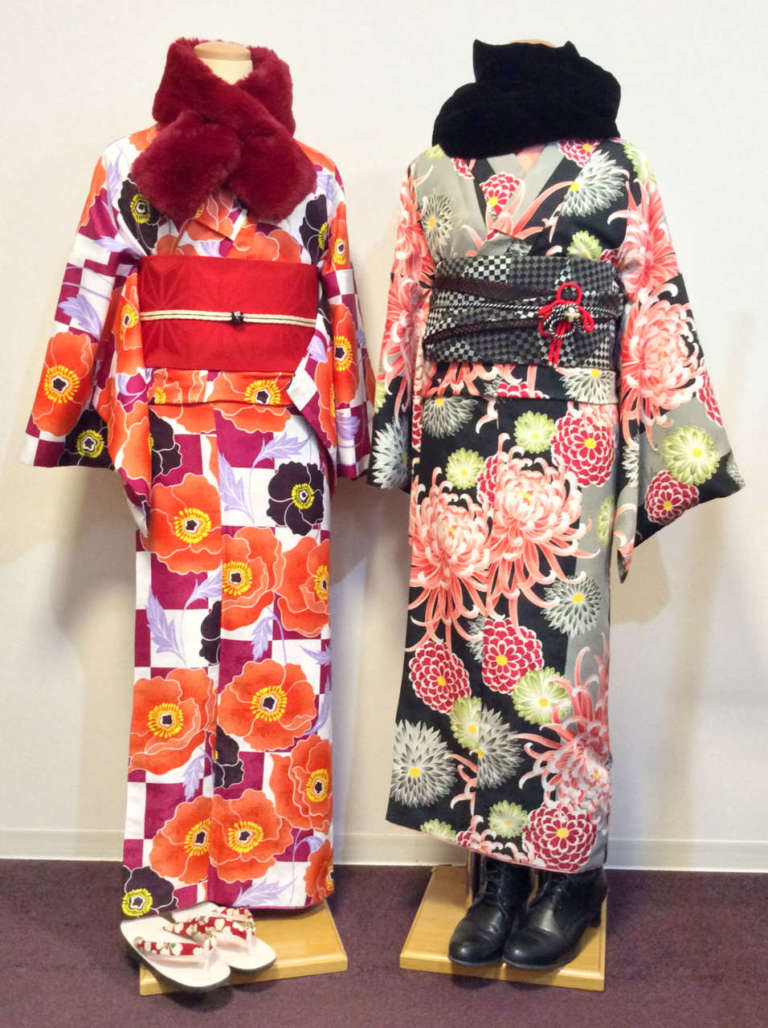 鬼の着物コーデで京都の節分祭へ♪